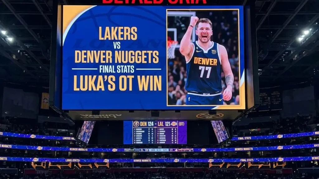lakers vs denver nuggets match player stats